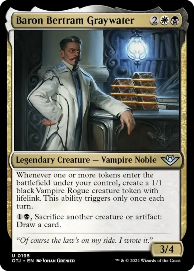 Baron Bertram Graywater [Outlaws of Thunder Junction] [Foil]