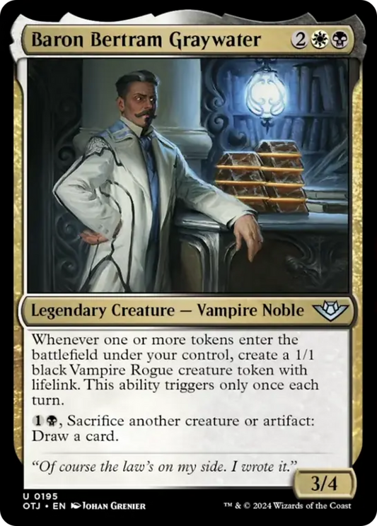 Baron Bertram Graywater [Outlaws of Thunder Junction] [Foil]