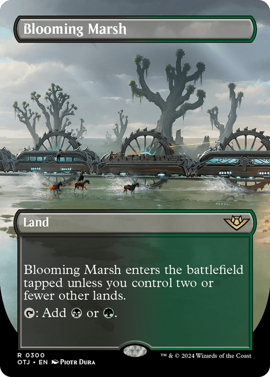 Blooming Marsh (Borderless) [Outlaws of Thunder Junction] [Foil]
