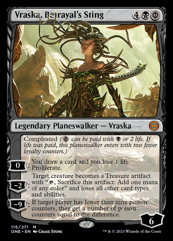 Vraska, Betrayal's Sting [Phyrexia: All Will Be One] [Foil]
