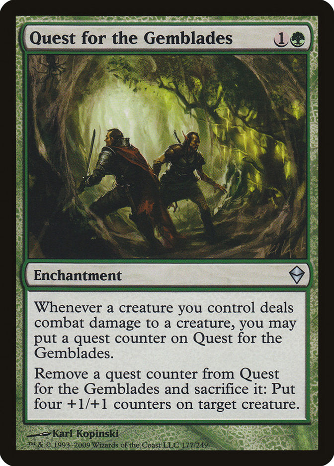 Quest for the Gemblades [Zendikar] [Foil]