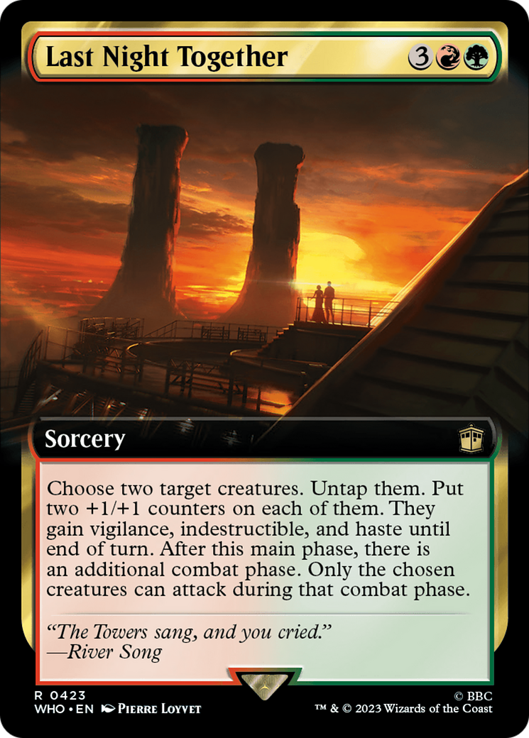 Last Night Together (Extended Art) [Doctor Who] [Foil]