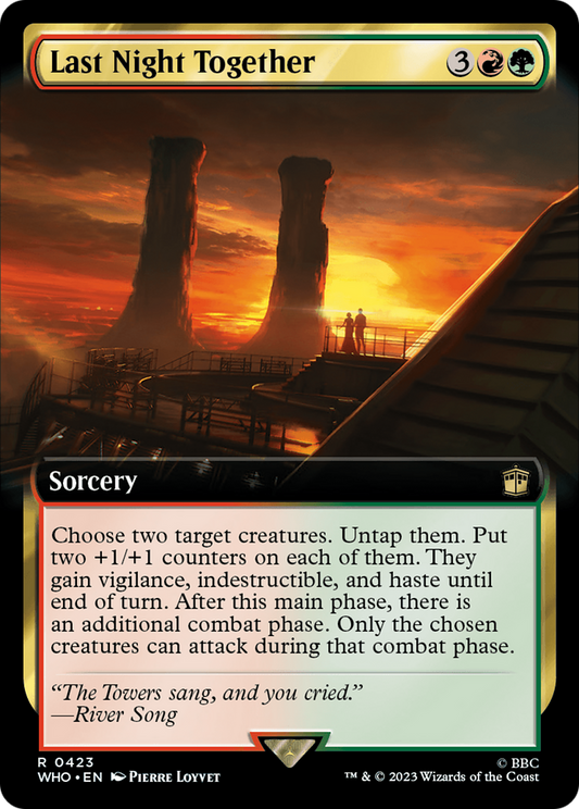 Last Night Together (Extended Art) [Doctor Who] [Foil]
