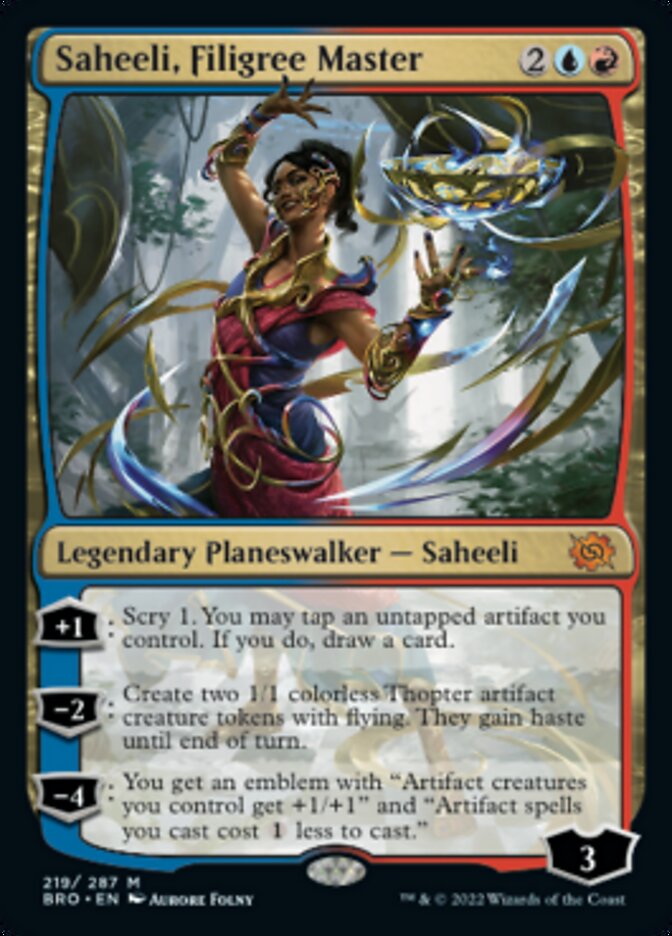Saheeli, Filigree Master [The Brothers' War] [Foil]