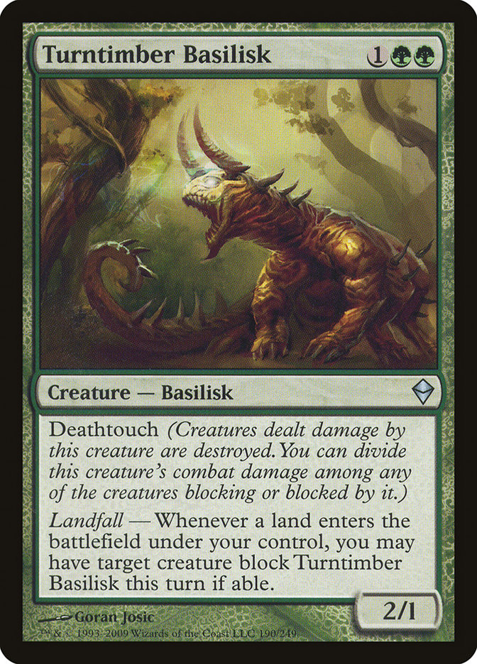 Turntimber Basilisk [Zendikar] [Foil]