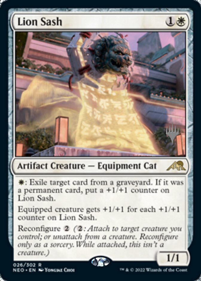 Lion Sash (Promo Pack) [Kamigawa: Neon Dynasty Promos] [Foil]