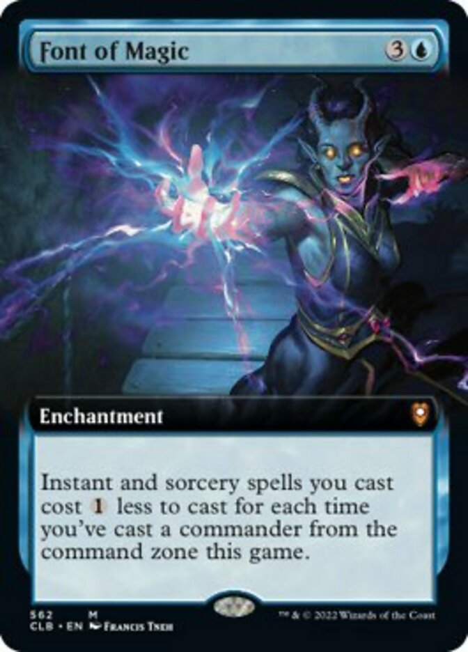 Font of Magic (Extended Art) [Commander Legends: Battle for Baldur's Gate] [Foil]