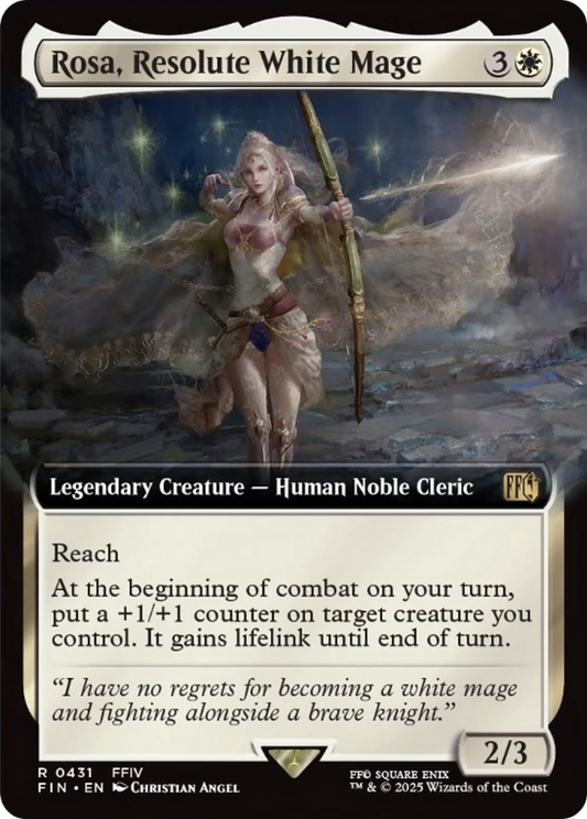 Rosa, Resolute White Mage (Extended Art) [FINAL FANTASY] [Foil]