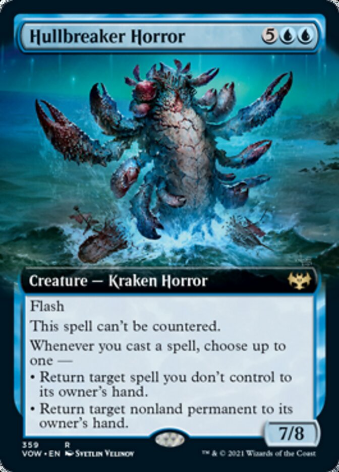 Hullbreaker Horror (Extended Art) [Innistrad: Crimson Vow] [Foil]