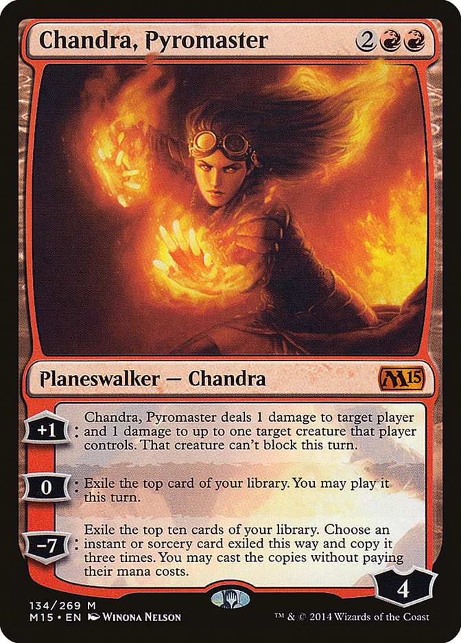 Chandra, Pyromaster [Core Set 2015] [Foil]