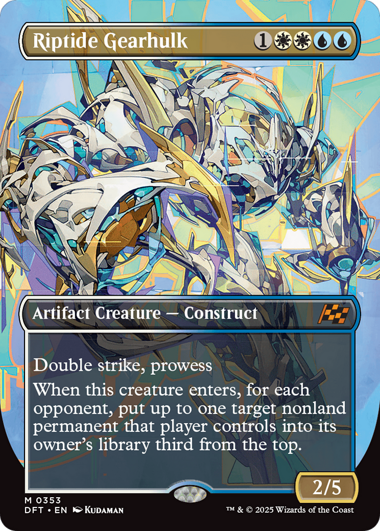 Riptide Gearhulk (Borderless) [Aetherdrift] [Foil]