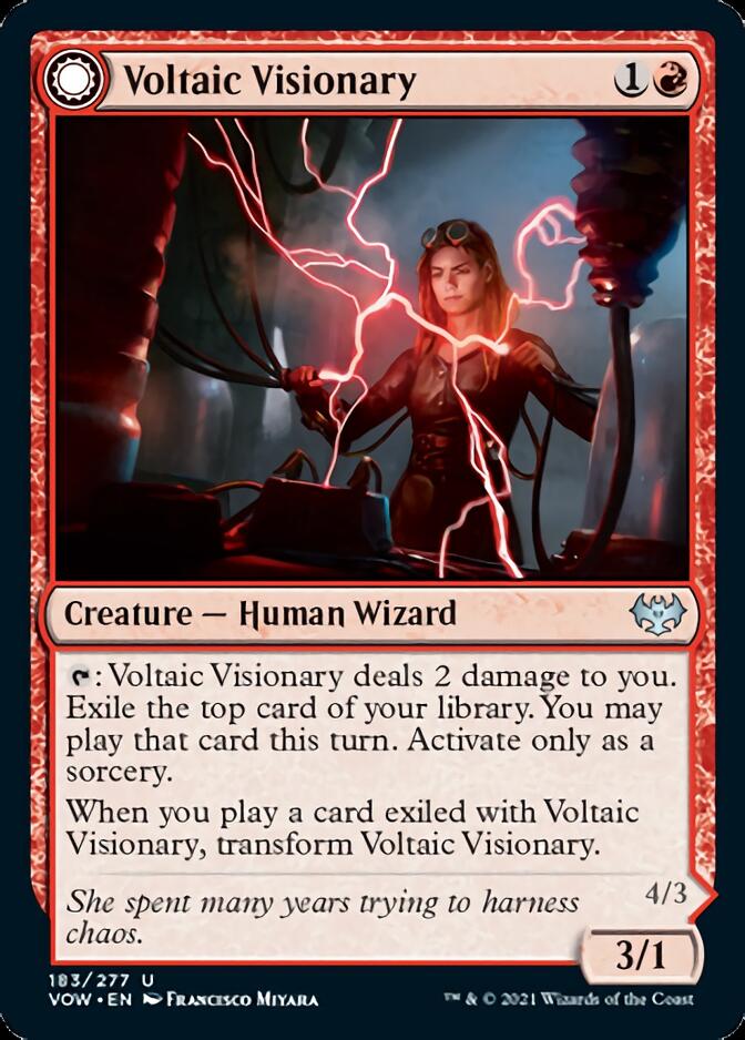 Voltaic Visionary // Volt-Charged Berserker [Innistrad: Crimson Vow] [Foil]