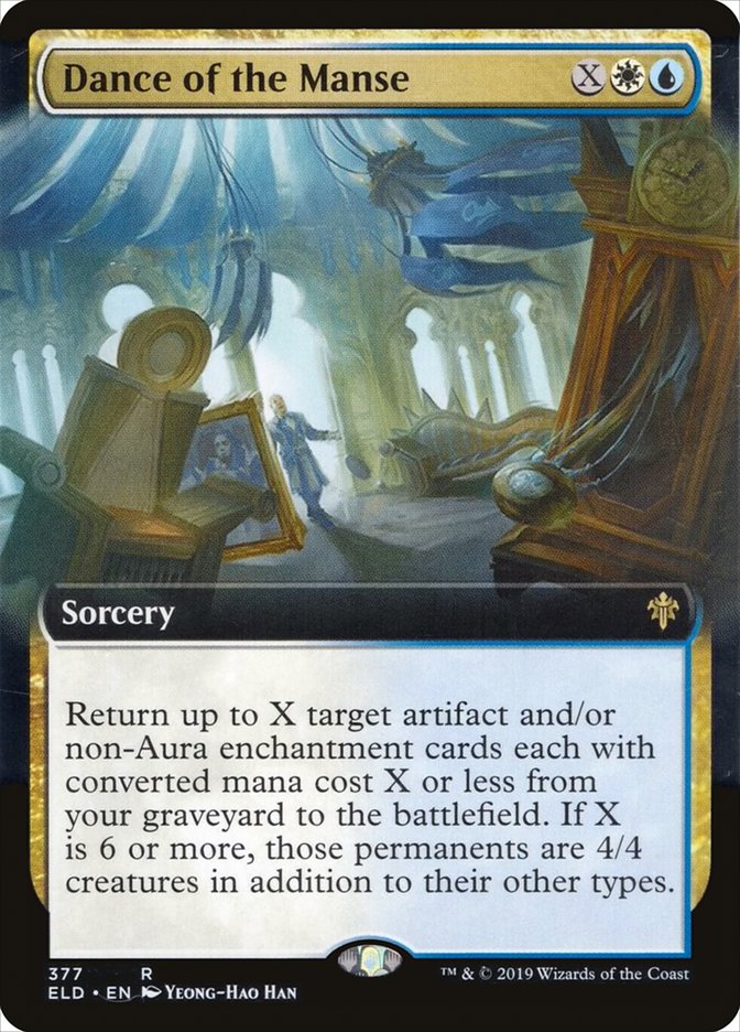 Dance of the Manse (Extended Art) [Throne of Eldraine] [Foil]