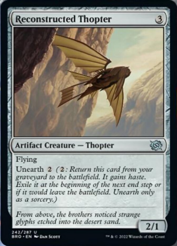 Reconstructed Thopter [The Brothers' War] [Foil]