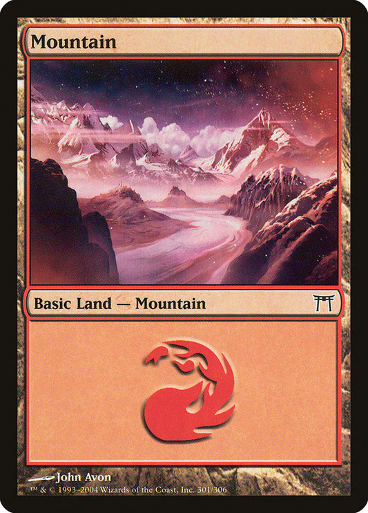 Mountain (301) [Champions of Kamigawa] [Foil]