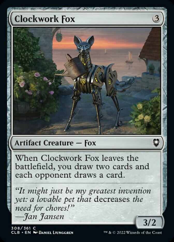 Clockwork Fox [Commander Legends: Battle for Baldur's Gate] [Foil]