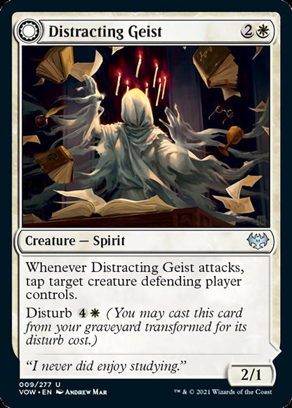 Distracting Geist // Clever Distraction [Innistrad: Crimson Vow] [Foil]
