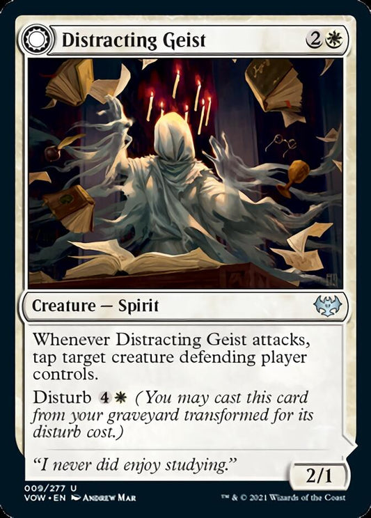 Distracting Geist // Clever Distraction [Innistrad: Crimson Vow] [Foil]