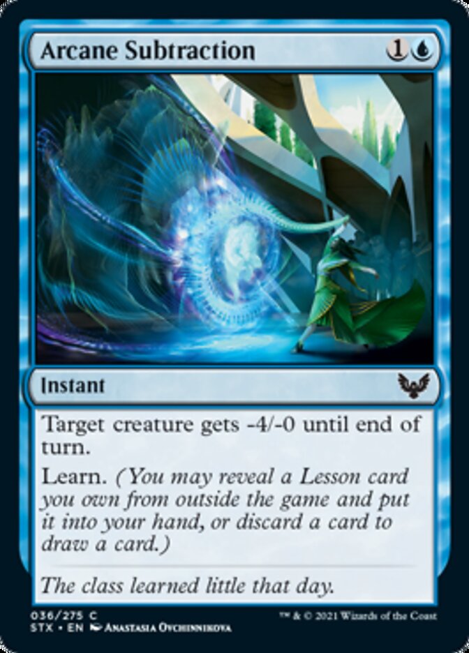 Arcane Subtraction [Strixhaven: School of Mages] [Foil]