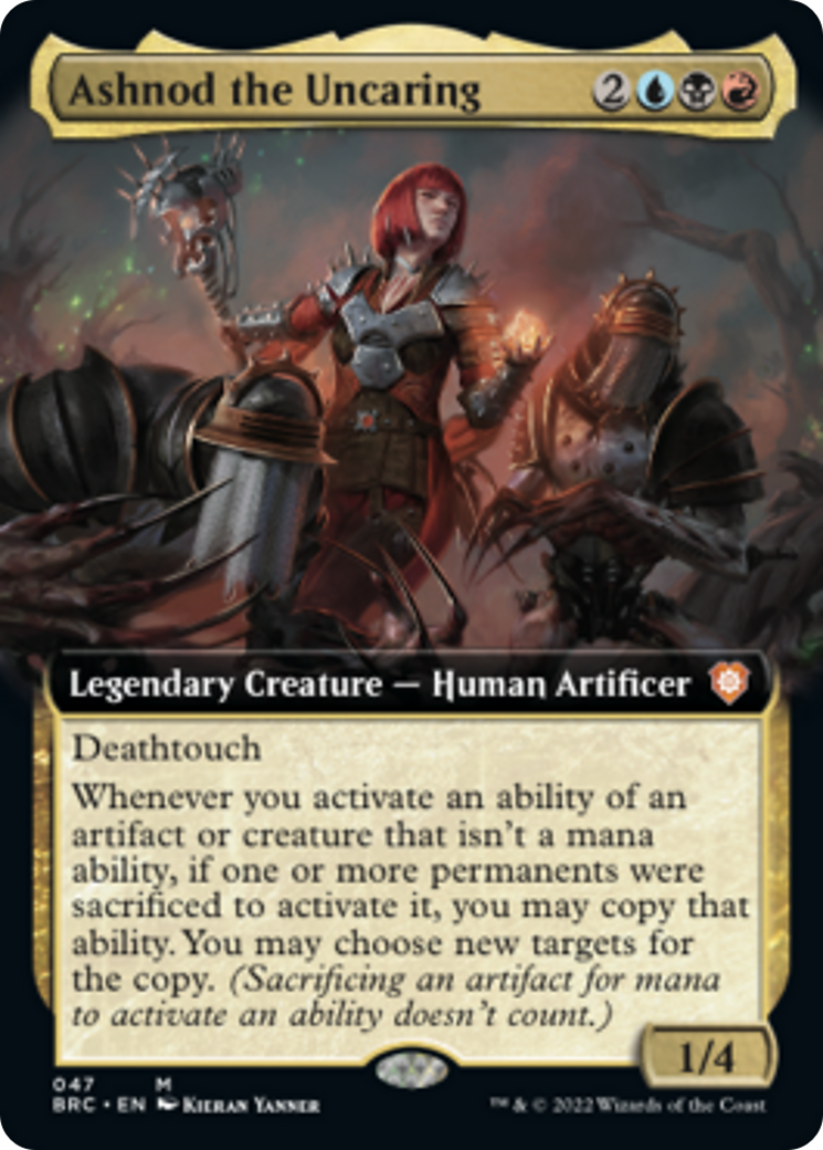 Ashnod the Uncaring (Extended Art) [The Brothers' War Commander] [Foil]