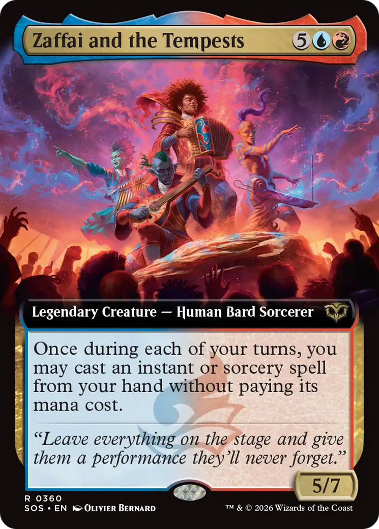 Zaffai and the Tempests (Extended Art) [Secrets of Strixhaven] [Foil]