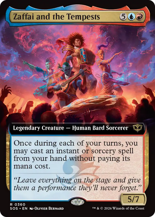 Zaffai and the Tempests (Extended Art) [Secrets of Strixhaven] [Foil]
