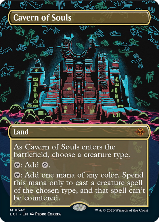 Cavern of Souls (0345) (Borderless) [The Lost Caverns of Ixalan] [Foil]