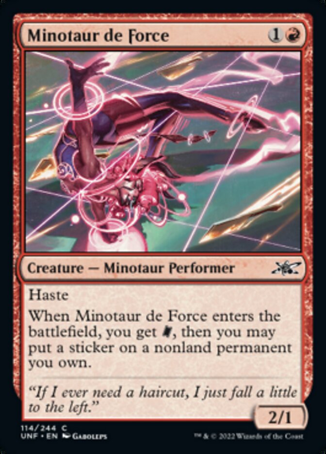Minotaur de Force [Unfinity] [Foil]