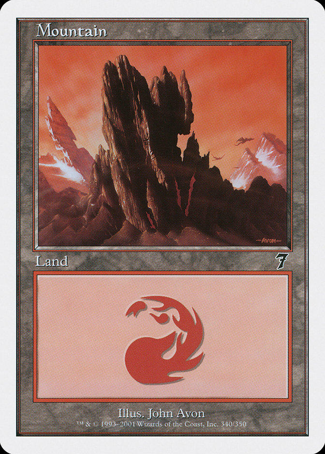 Mountain (340) [Seventh Edition] [Foil]