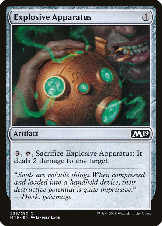 Explosive Apparatus [Core Set 2019] [Foil]