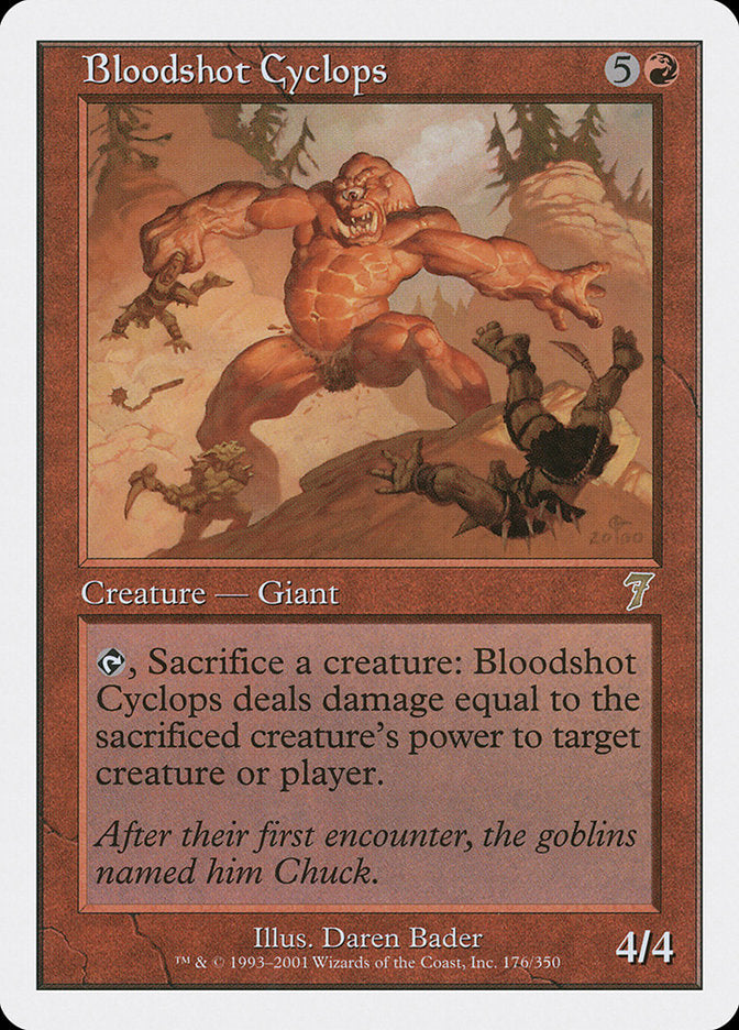Bloodshot Cyclops [Seventh Edition] [Foil]