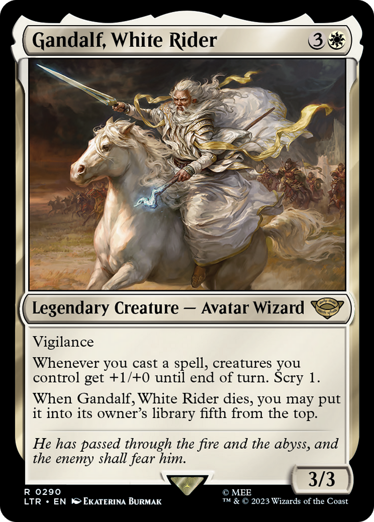 Gandalf, White Rider [The Lord of the Rings: Tales of Middle-Earth] [Foil]