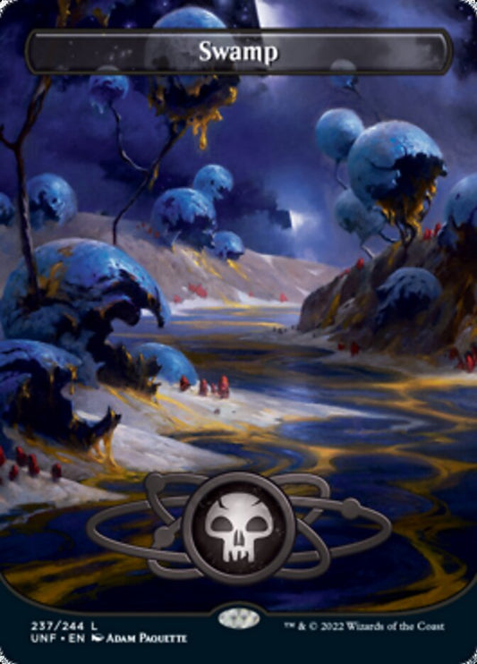 Swamp (237) (Planetary Space-ic Land) [Unfinity] [Foil]