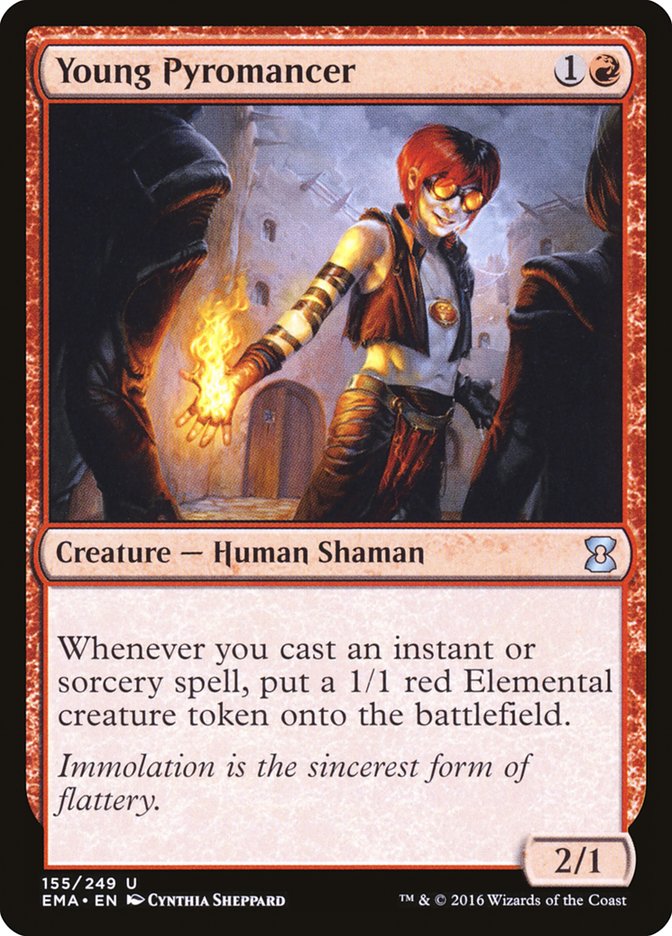 Young Pyromancer [Eternal Masters] [Foil]