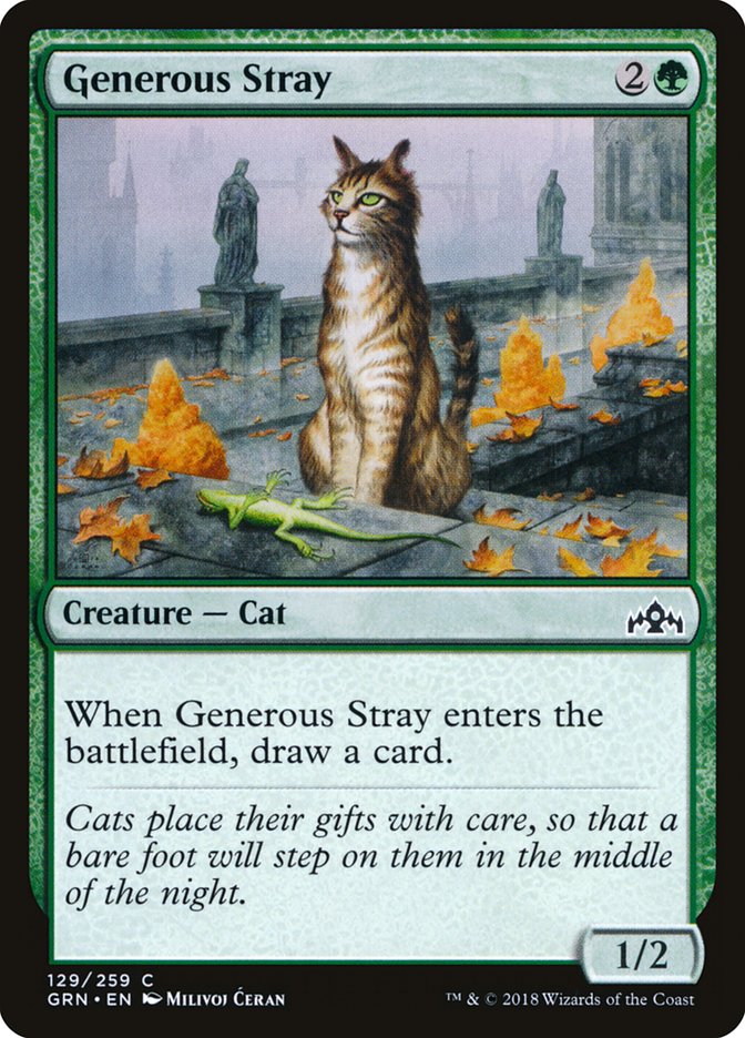 Generous Stray [Guilds of Ravnica] [Foil]