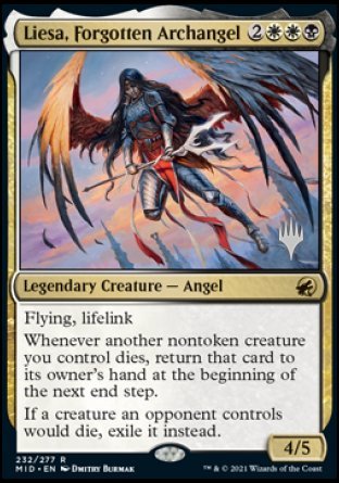 Liesa, Forgotten Archangel (Promo Pack) [Innistrad: Midnight Hunt Promos] [Foil]