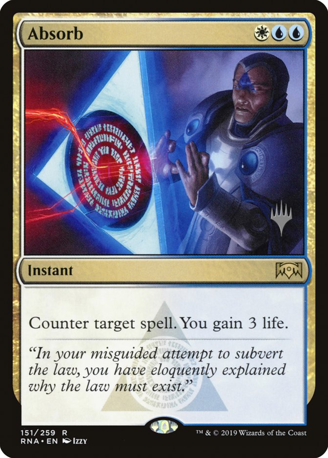Absorb (Promo Pack) [Ravnica Allegiance Promos] [Foil]
