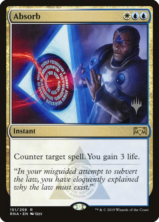 Absorb (Promo Pack) [Ravnica Allegiance Promos] [Foil]
