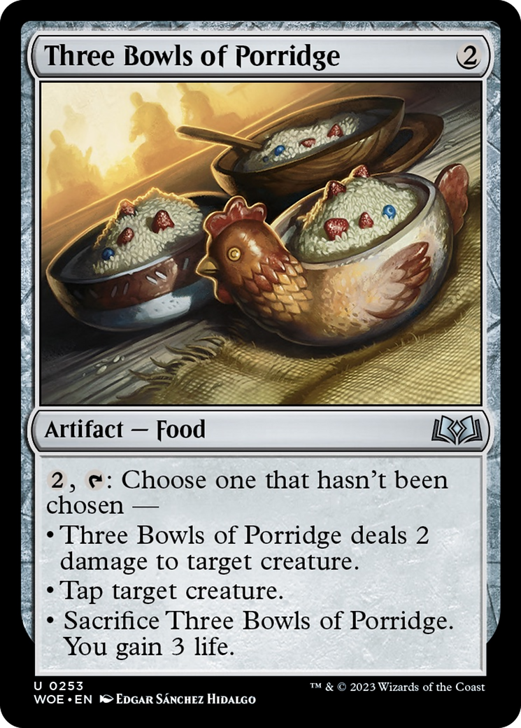Three Bowls of Porridge [Wilds of Eldraine] [Foil]