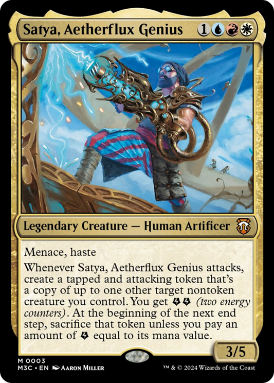 Satya, Aetherflux Genius [Modern Horizons 3 Commander] [Foil]
