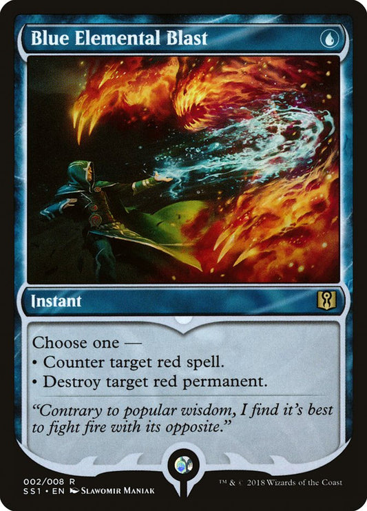 Blue Elemental Blast [Signature Spellbook: Jace] [Foil]