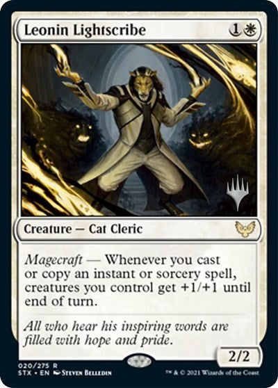 Leonin Lightscribe (Promo Pack) [Strixhaven: School of Mages Promos] [Foil]