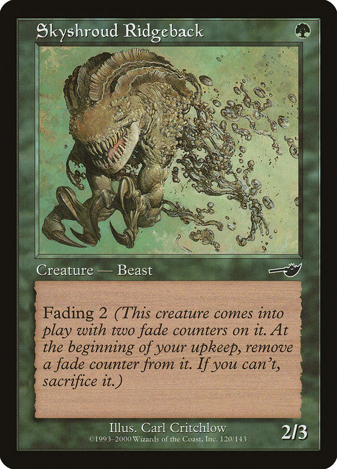 Skyshroud Ridgeback [Nemesis] [Foil]