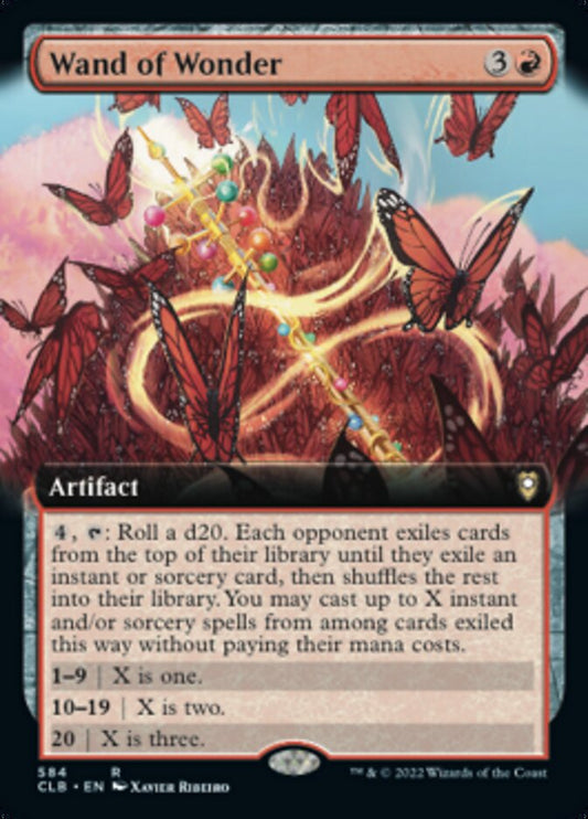 Wand of Wonder (Extended Art) [Commander Legends: Battle for Baldur's Gate] [Foil]