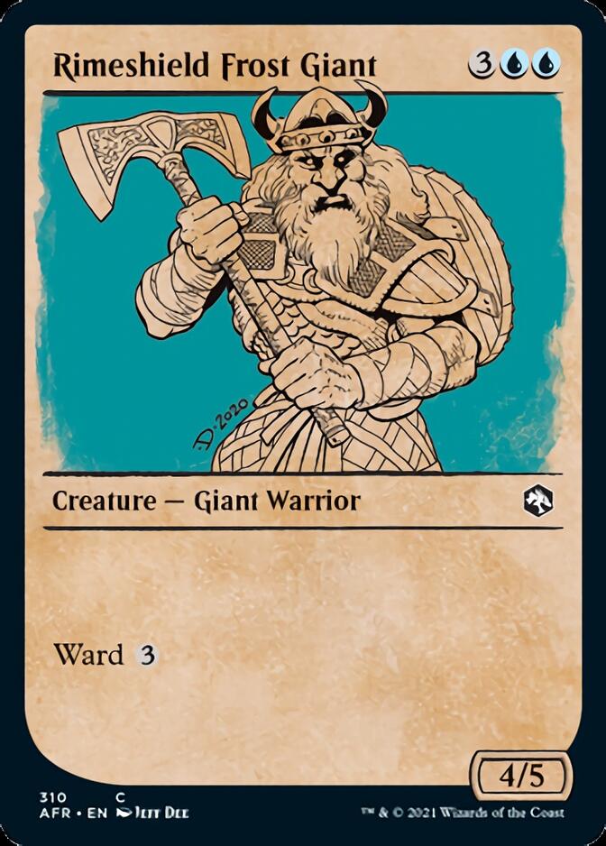 Rimeshield Frost Giant (Showcase) [Dungeons & Dragons: Adventures in the Forgotten Realms] [Foil]