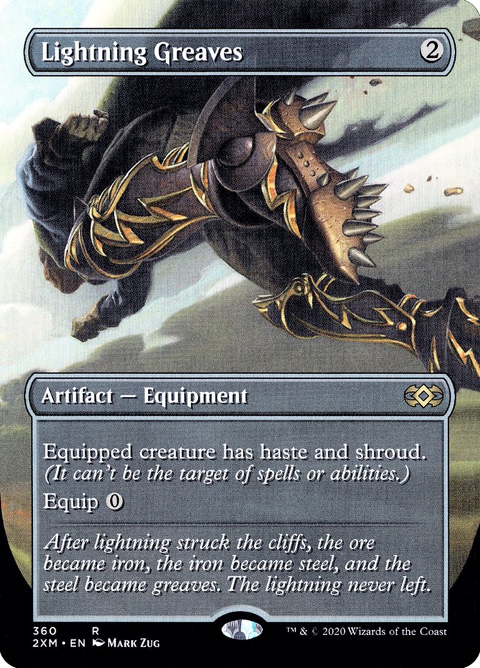 Lightning Greaves (Toppers) [Double Masters] [Foil]