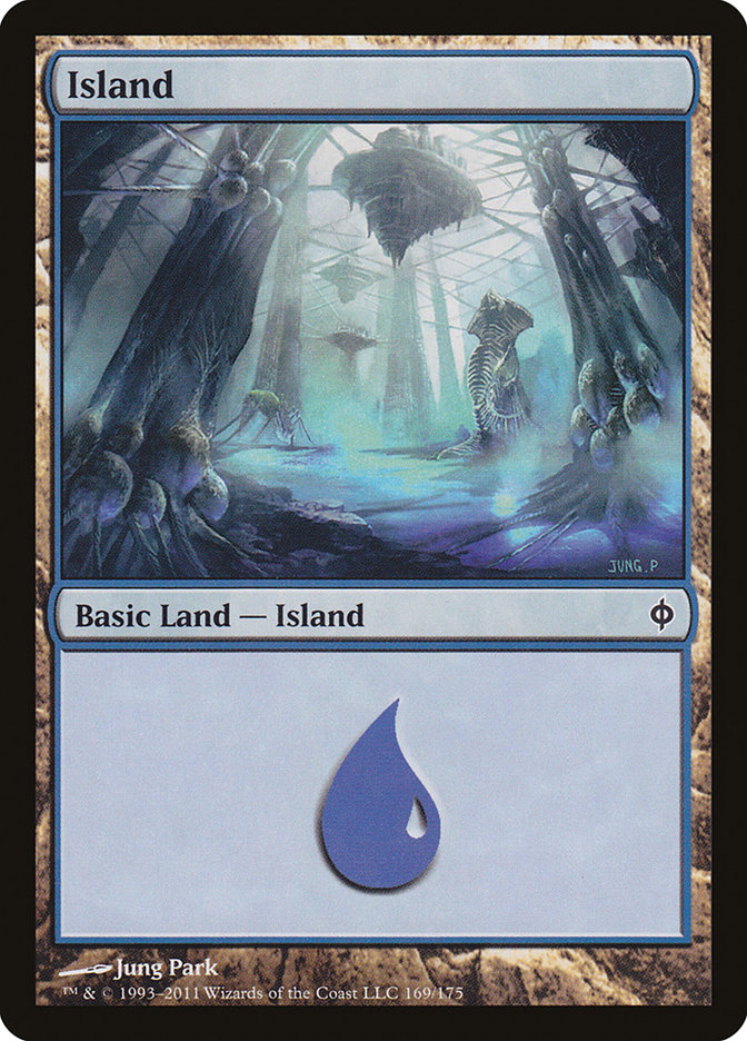 Island (169) [New Phyrexia] [Foil]