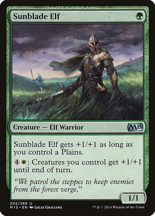 Sunblade Elf [Core Set 2015]