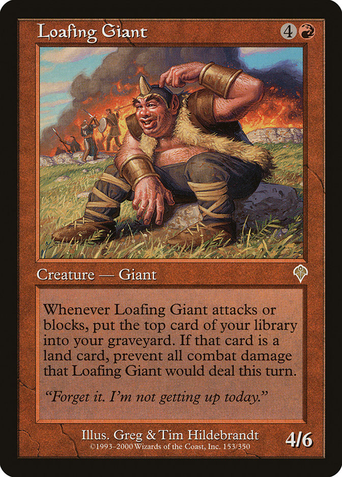 Loafing Giant [Invasion] [Foil]