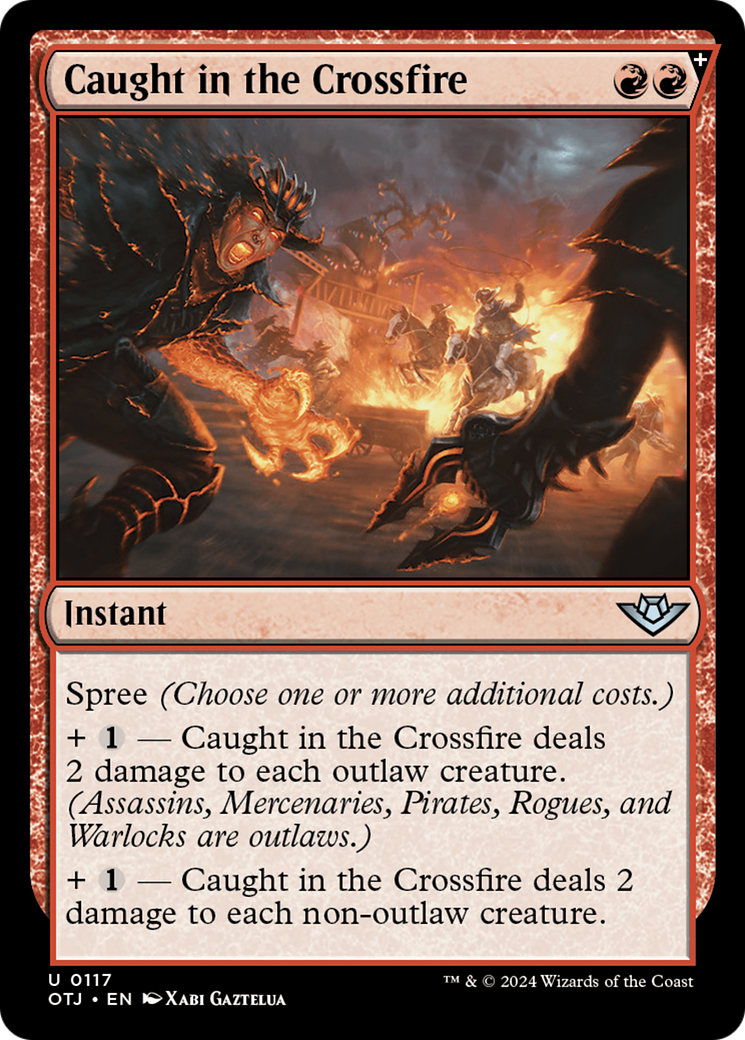 Caught in the Crossfire [Outlaws of Thunder Junction] [Foil]